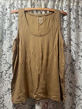 Banana Republic Sleeveless Scoop Neck Tank Top - Tan Women’s Size Large